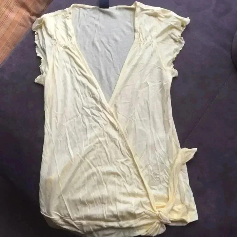 GAP cross front shirt with Ruffles sleeves.